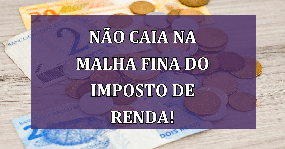 Malha Fina Do Imposto De Renda Saiba O Que Fazer Para Resolver