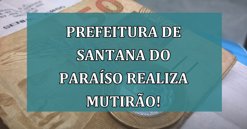 Prefeitura De Santana Do Para So Realiza Mutir O Para Atualiza O Do