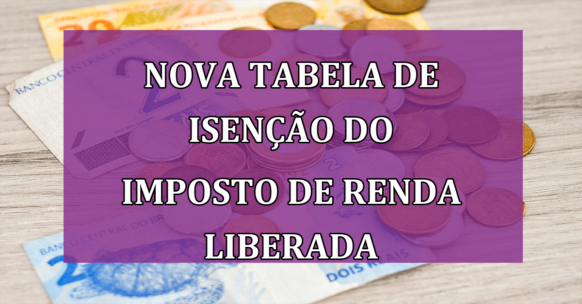 Nova tabela de isenção do Imposto de Renda: Confira DATAS e VALORES ...
