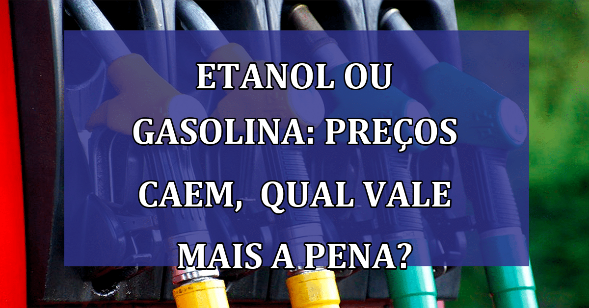 Álcool ou gasolina: qual vale mais a pena?