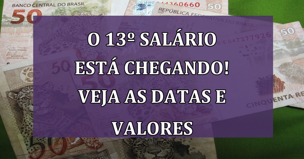 O 13º Salário está chegando! Veja DATAS e VALORES do Abono Natalino