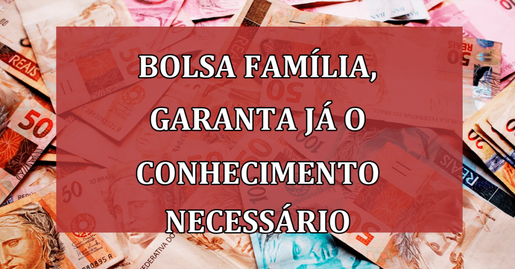 Bolsa família Saiba tudo, antes que você perca alguma coisa! Confira AGORA!