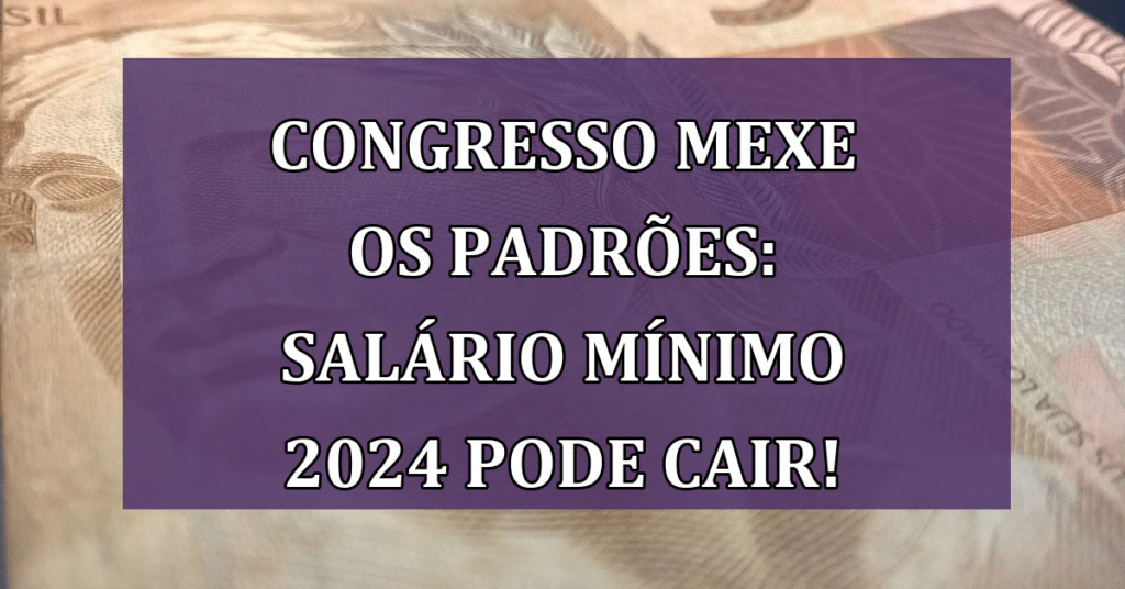 Congresso Mexe os Padrões: Salário Mínimo 2024 Pode Cair e Fundo Eleitoral Pode Subir!