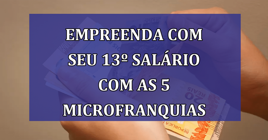 Empreenda com seu 13º salário com as 5 Microfranquias INOVADORAS!