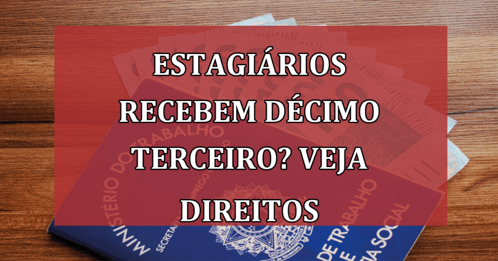 Estagiários recebem Décimo Terceiro Salário?Veja Direitos e Mudanças Futuras!