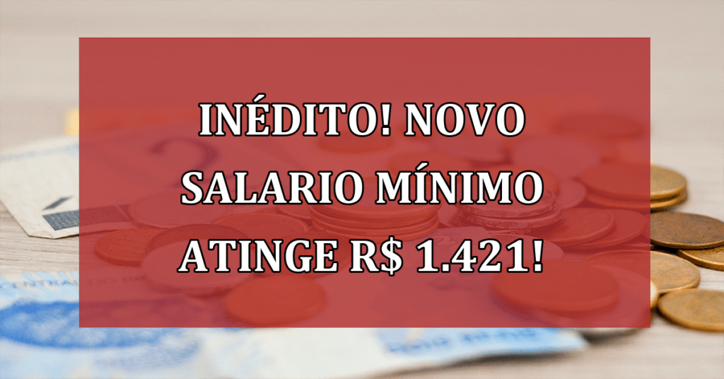 INÉDITO! Novo salario mínimo atinge R$ 1.421! Confira novidades