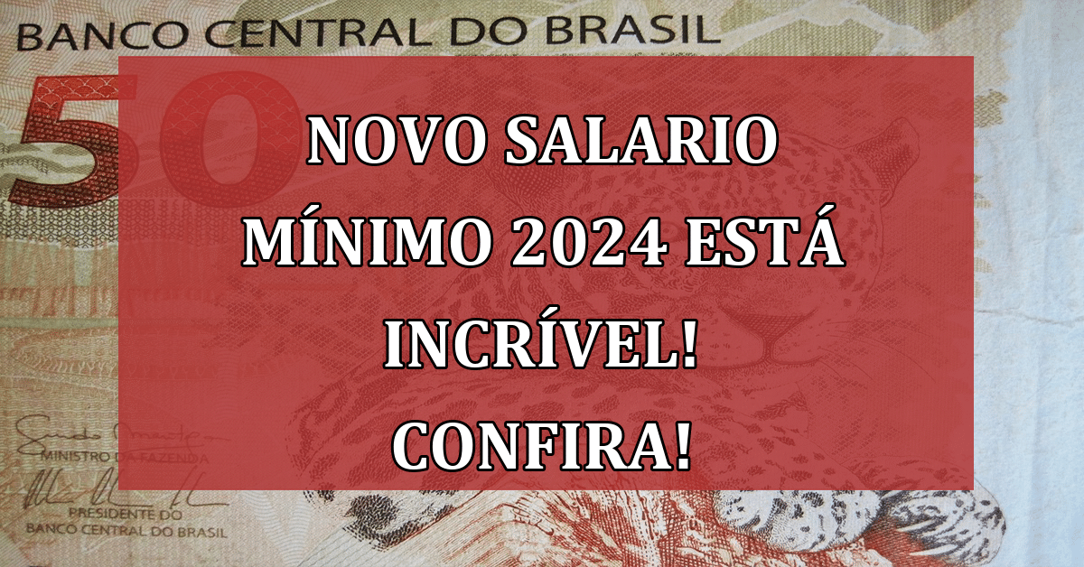 NOVO valor do Salario mínimo 2024 foi confirmado? Confira Jornal Dia