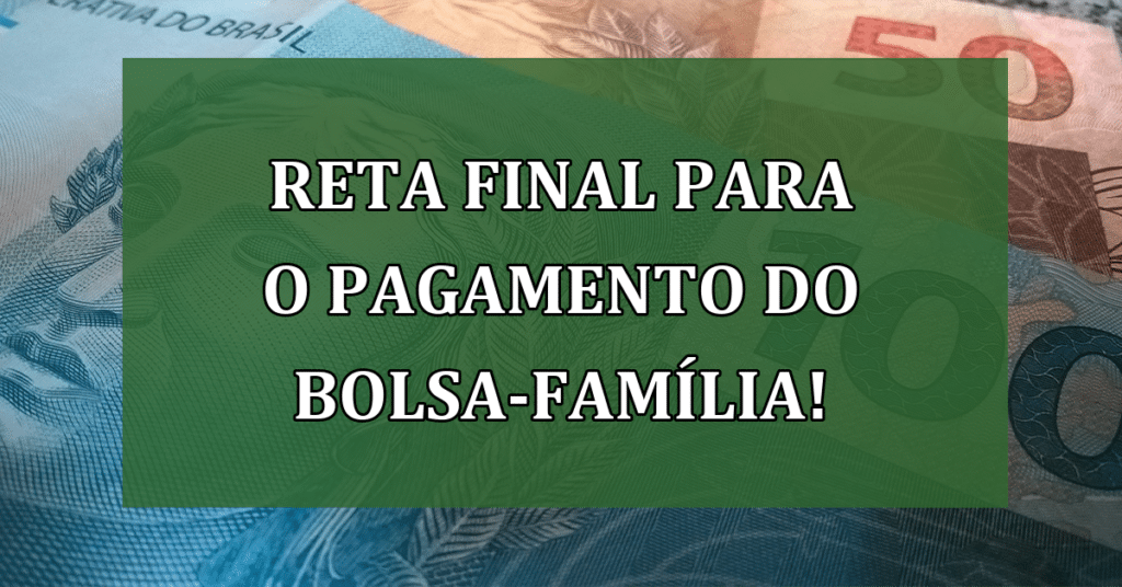 Reta final para o pagamento do bolsa-família! Confira datas e não perca!