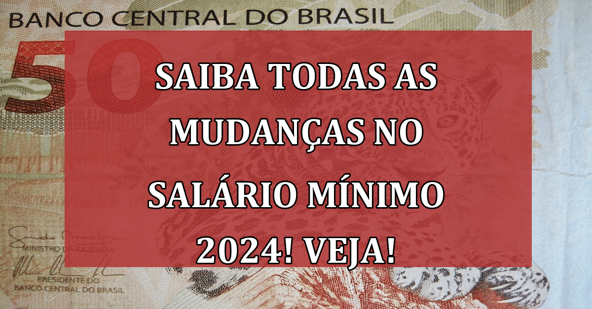 Saiba TODAS as mudanças no Salário Mínimo 2024! VEJA! Jornal Dia