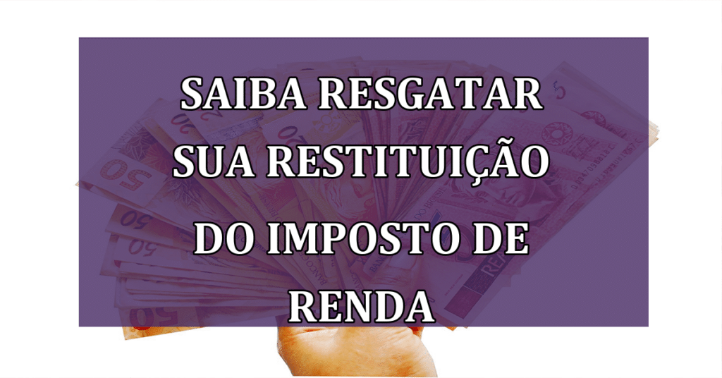 Saiba resgatar sua restituição do Imposto de Renda; NOVO lote residual é liberado!