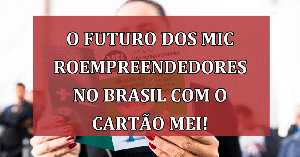 O Futuro dos Microempreendedores no Brasil com o CARTÃO MEI! VEJA!