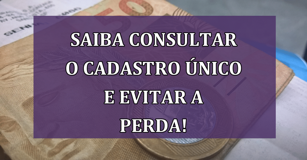 Saiba Consultar o Cadastro Único e Evitar a Perda de Benefícios!