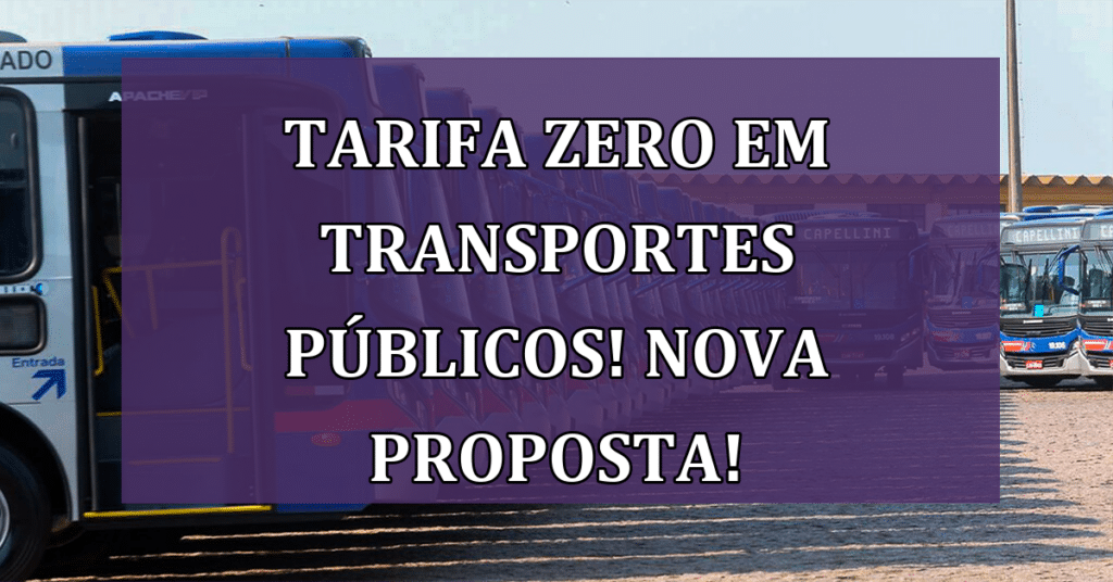 Tarifa Zero em Transportes Públicos! NOVA Proposta Eleitoral para 2024!