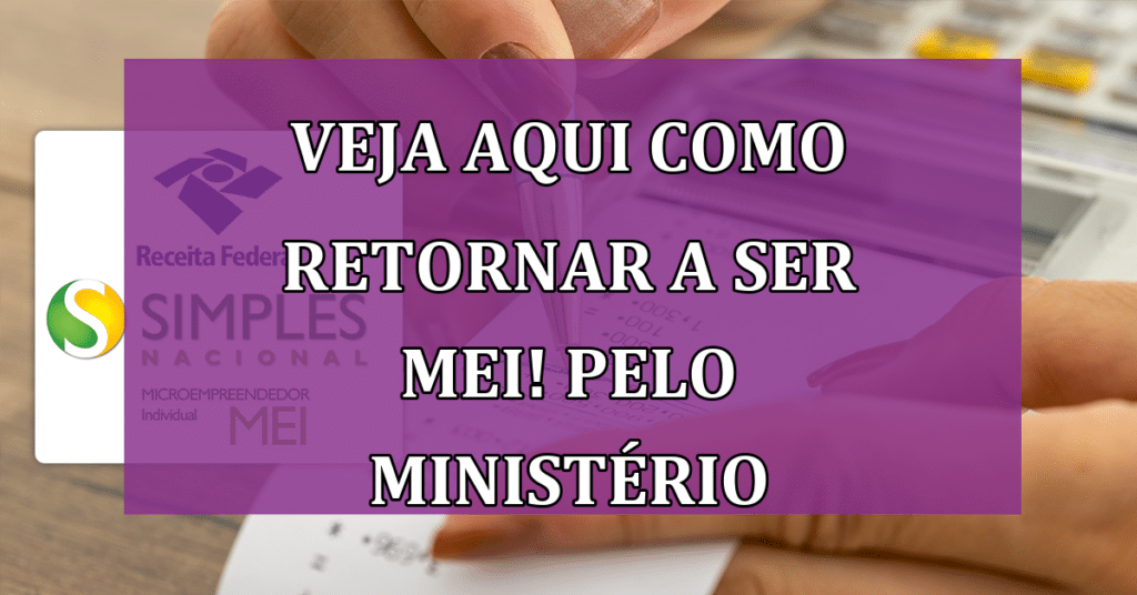 VEJA AQUI Como Retornar a Ser MEI! Pelo Ministério e SEBRAE!