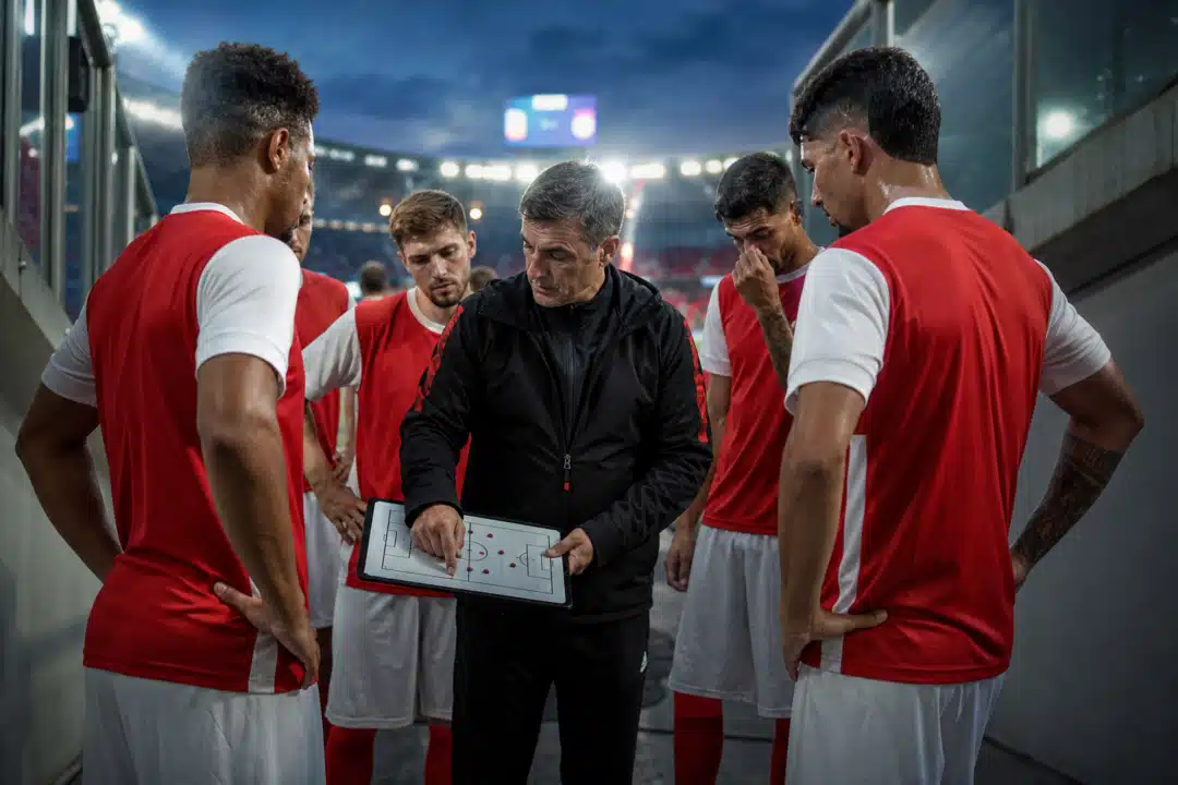 Jogadores do Vasco se reúnem antes do jogo decisivo da Sul-Americana, com a escalação sendo analisada.